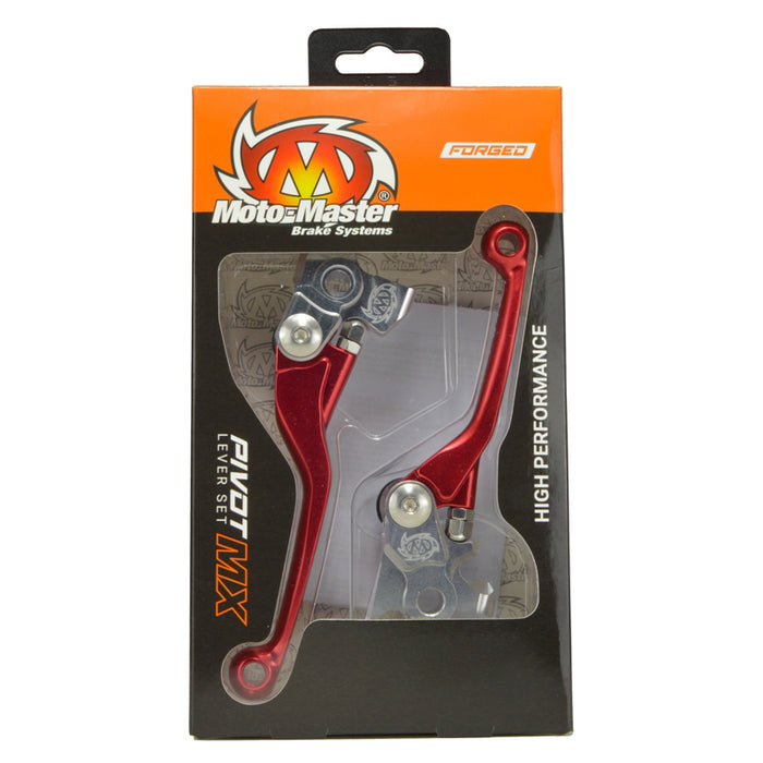 Moto Master Mx Pivot Lever Set Red Honda Crf250R 07-On Crf250Rx 19-On Crf450R 07