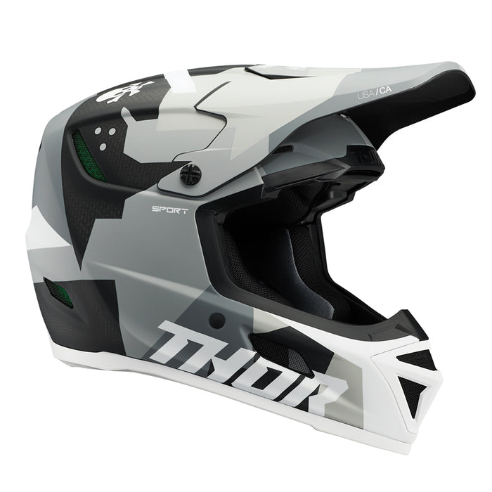 Helmet S25 Thor Mx Reflex Sport Carbon Brave Grey/White Small