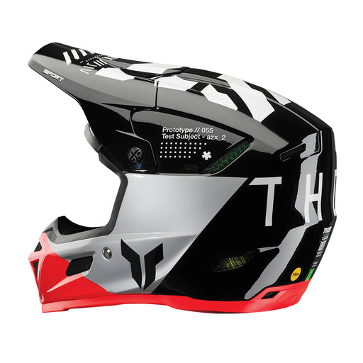 Helmet S25 Thor Mx Reflex Sport Composite Strike Black/Red Medium