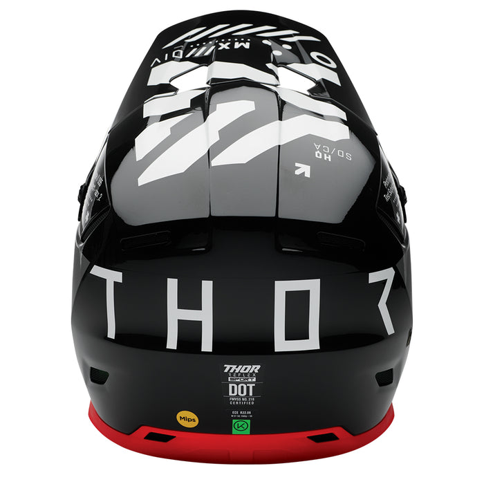 Helmet S25 Thor Mx Reflex Sport Composite Strike Black/Red Large