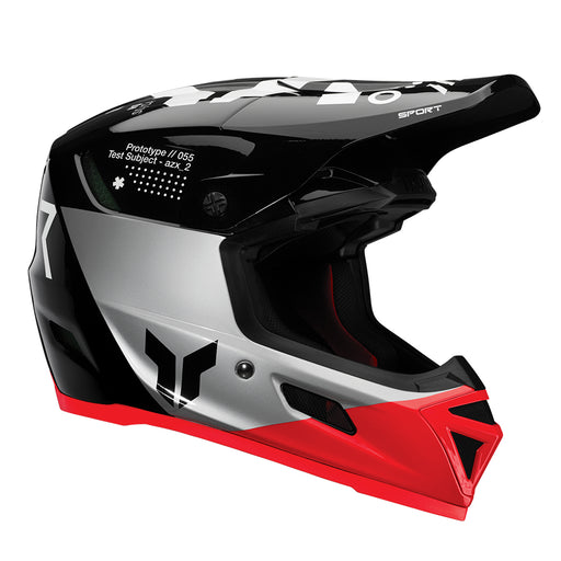 Helmet S25 Thor Mx Reflex Sport Composite Strike Black/Red Xlarge