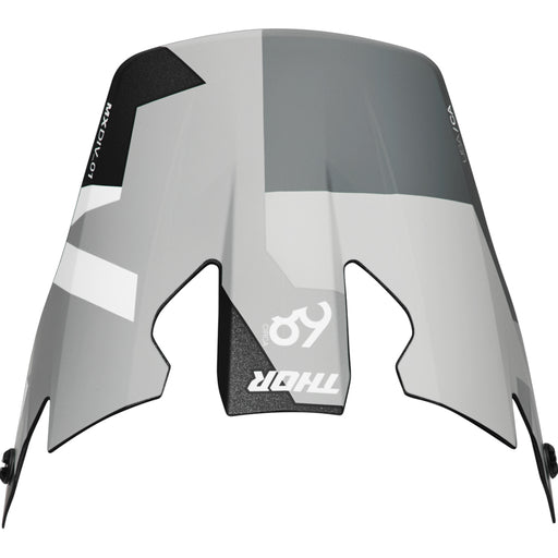 Helmet Visor Kit S25 Thor Mx Relfex Sport Carbon Brave Grey/White