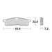 Brake Pads Front Moto Master Nitro Sintered Yamaha Yz65 18-On Yz80 93-01 Yz85 0