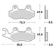 Brake Pads Front Moto Master Pro Sintered For Can-Am Maverick Husqvarna Kawasaki