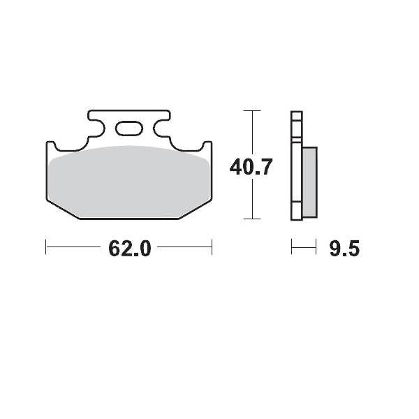 Brake Pads Rear Moto Master Pro Sintered For Suzuki Yamaha