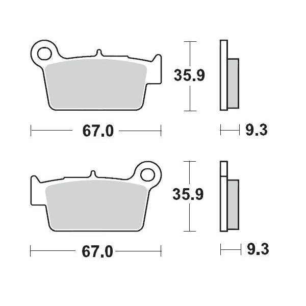 Brake Pads Rear Moto Master Racing Gp For Aprilia Beta Gas Gas Kawasaki Suzuki T