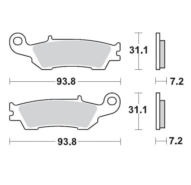 Brake Pads Front Moto Master Pro Sintered Yamaha
