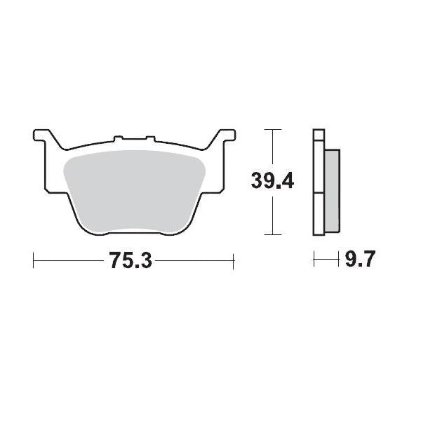 Brake Pads Rear Moto Master Pro Sintered Honda Trx450R Trx500Fe Trx520 Trx650 Tr