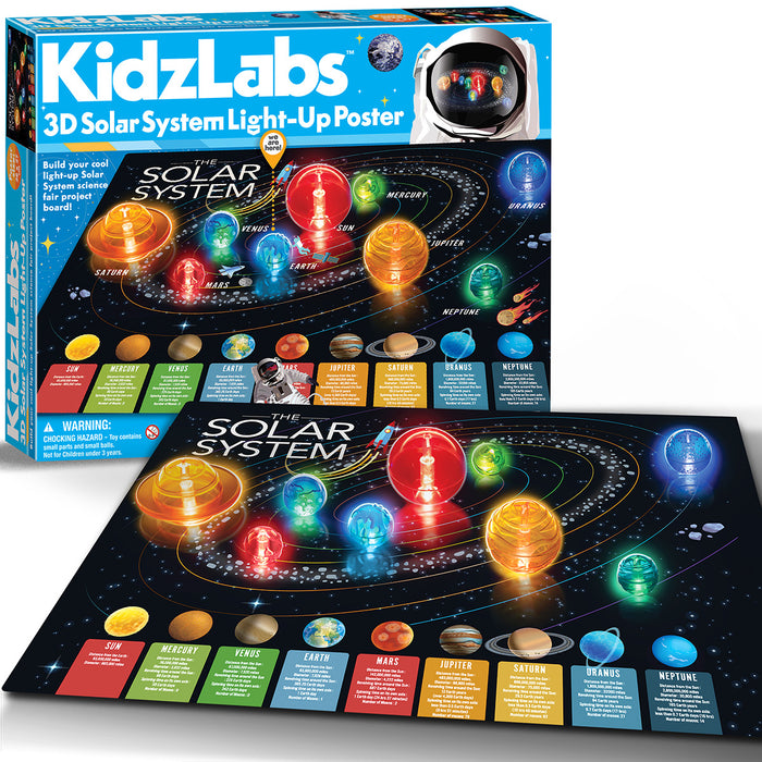 KidzLabs/3D Solar System Light-Up Poster