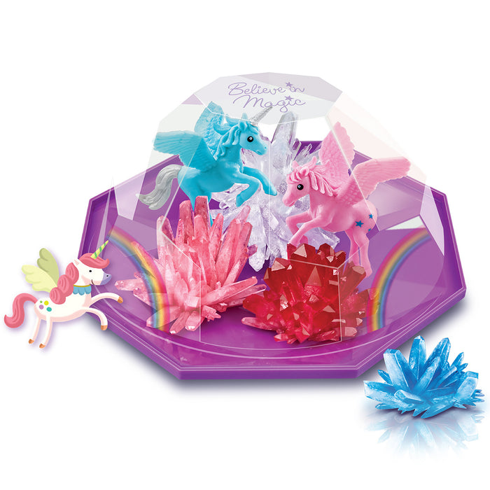 Crystal Growing Magical Unicorn Terrarium