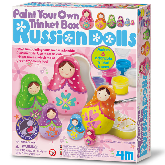 Paint you own Trinket Box - Russian Dolls