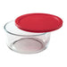 Pyrex Simply Store 7 Cup Round Container with Red Lid