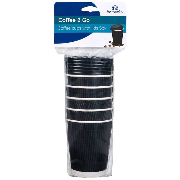 Homeliving Disposable Coffee Cups Pack 5