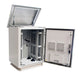DYNAMIX 18RU Outdoor Freestanding Cabinet. (800x800x18U) IP45 Rated, Angled Pivo