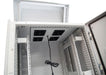 DYNAMIX 18RU Outdoor Freestanding Cabinet. (800x800x18U) IP45 Rated, Angled Pivo