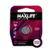 MAXLIFE CR1620 Lithium Button Cell Battery. 1Pk.