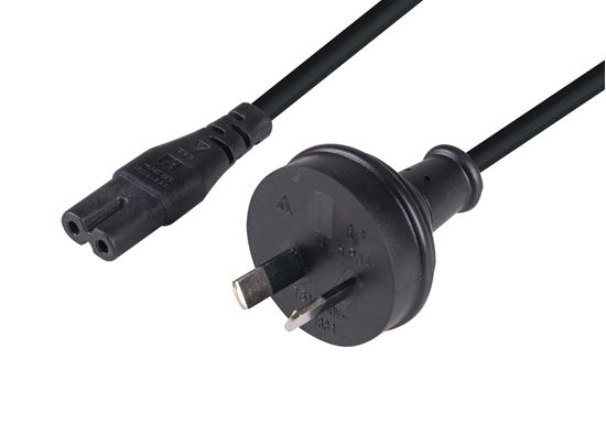 5M 2-Pin plug to C7 Figure 8 connector 7.5A SAA approved power cord 0.75mm Core