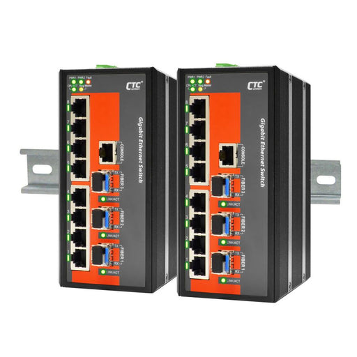 CTC UNION 16 Port Gigabit Managed Switch. -40C~+75C. 16x 10/100/1000Base-T(X);