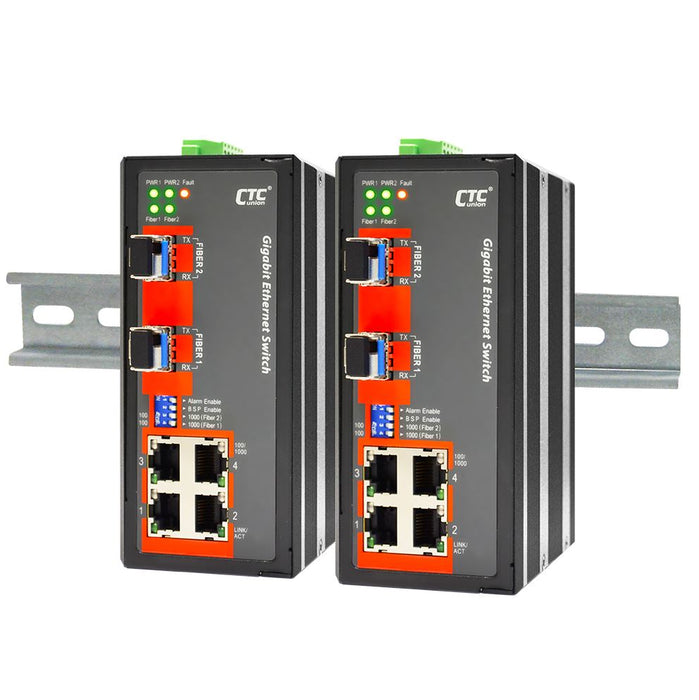 CTC UNION 4 Port Gigabit Unmanaged Switch. -10C~ 60C. 4x 10/100/1000Base-T(X); p