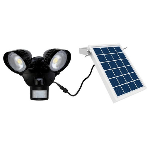 HOUSEWATCH 8W Twin 2x Spotlights with Motion Sensor & Solar Panel. IP54. Passive