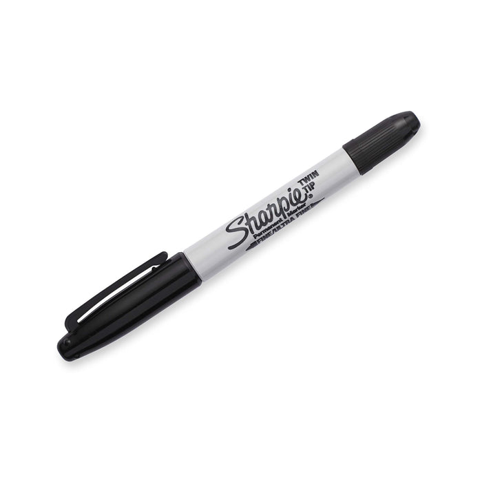 SHARPIE Twin Tip Permanent Marker with Fine & Ultra-Fine Tips. 1-Pack Permanent