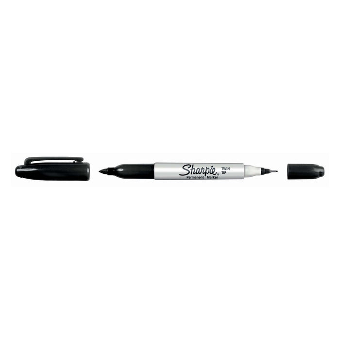 SHARPIE Twin Tip Permanent Marker with Fine & Ultra-Fine Tips. 1-Pack Permanent