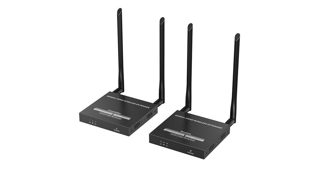 LENKENG 4K Wireless HDMI to HDMI Extender up to 4K@60Hz for 50m. Low Latency, Sw