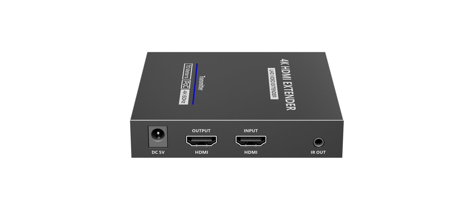 LENKENG HDMI 2.0 POC Extender Over Cat6/6a. Supports up to 4K@60Hz Zero Latency.