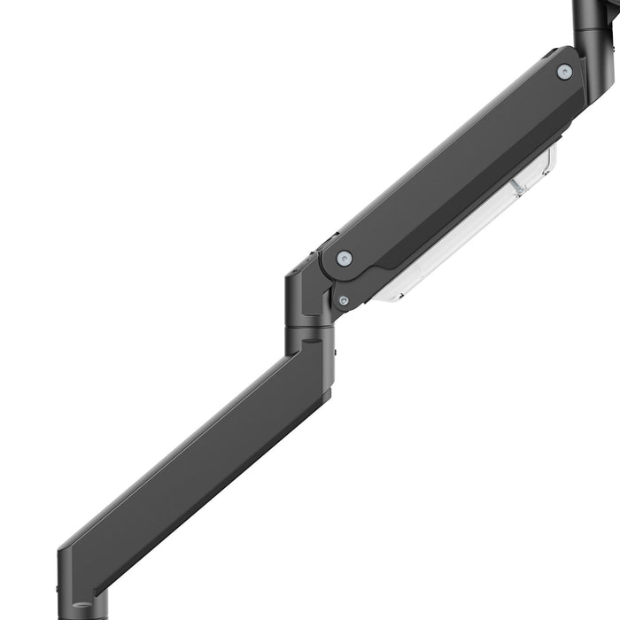 BRATECK 17-57" Heavy-Duty Gas Spring Single Monitor Desk Mount Arm Bracket. Supp