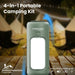 PROMATE 4-in-1 Portable Camping Kit with LED Light; 6000mAh Power Bank; LED Torc