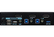 REXTRON 2 Ports 8K Dual Monitor DisplayPort 1.4 KVM Switch With USB 3.2 Gen 1, A