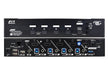 REXTRON 4-Port Seamless True 4K KVM Switch with Video Matrix, PbP Mode, MbM Mode