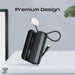 PROMATE 10000mAh 30W PD Ultra-Fast Power Bank with Built-in USB-C Cable & Apple