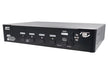 REXTRON 4-Port Seamless True 4K KVM Switch with Video Matrix, PbP Mode, MbM Mode