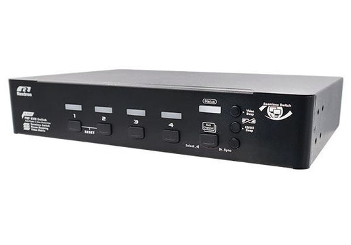 REXTRON 4-Port Seamless True 4K KVM Switch with Video Matrix, PbP Mode, MbM Mode