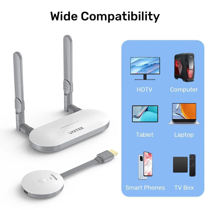 UNITEK Wireless HDMI Additional Transmitter for V1183A Supports Res up to 1920x1