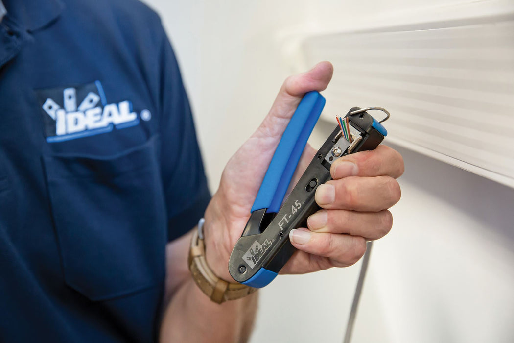 IDEAL INDUSTRIES Feed Through Modular Plug Crimp Tool.