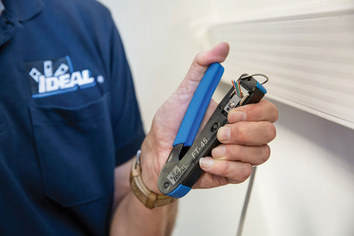 IDEAL INDUSTRIES Feed Through Modular Plug Crimp Tool.
