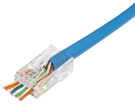 IDEAL INDUSTRIES CAT6 UTP RJ45 Push Through Plug. Pack of 50. Compatible with 30