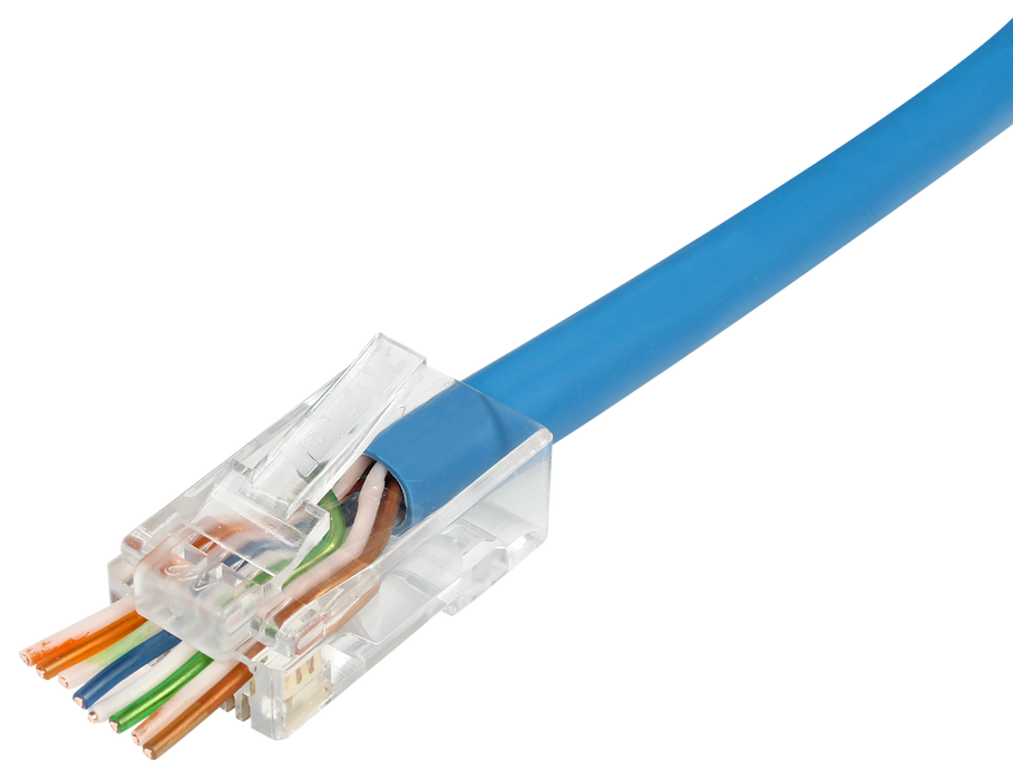 IDEAL INDUSTRIES CAT6 UTP RJ45 Push Through Plug. Pack of 50. Compatible with 30