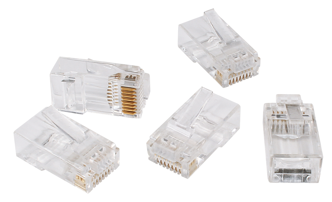 IDEAL INDUSTRIES CAT6 UTP RJ45 Push Through Plug. Jar of 100. Compatible with 30