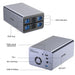 UNITEK 2-Bay RAID External HD Enclosure. Supports RAID 1 Supports both 2.5" & 3.