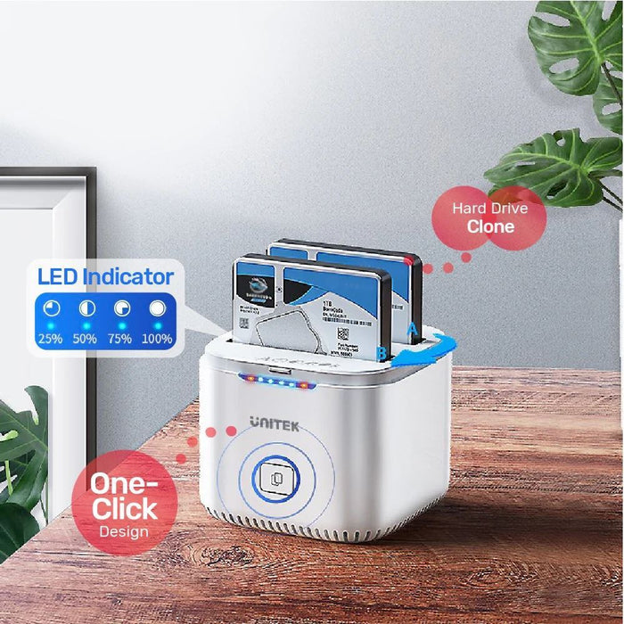 UNITEK Dual-Bay SATA 2.5" SyncStation Docking Station. DAS/ Cloud Storage Center