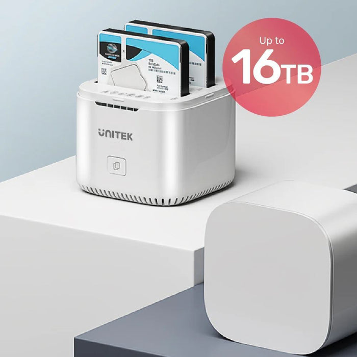UNITEK Dual-Bay SATA 2.5" SyncStation Docking Station. DAS/ Cloud Storage Center