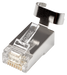 IDEAL INDUSTRIES CAT6A/6/5e STP RJ45 Push Through Plug (Staggered). Jar of 50. C