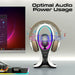 PROMATE 5W Dynamic HiFi RGB Speaker with Headphone Stand & USB Hub. Bluetooth; 1