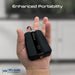 PROMATE 10000mAh 30W PD Ultra-Fast Power Bank with USB-C & Lightning Ports. Smar
