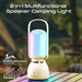 PROMATE 2-in-1 Portable Camping LED Multifunctional Speaker & Light. 2400mAh Bui