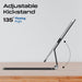PROMATE Folio Touch Wireless iPad Keyboard Case with RGB Backlight & Smart Conne