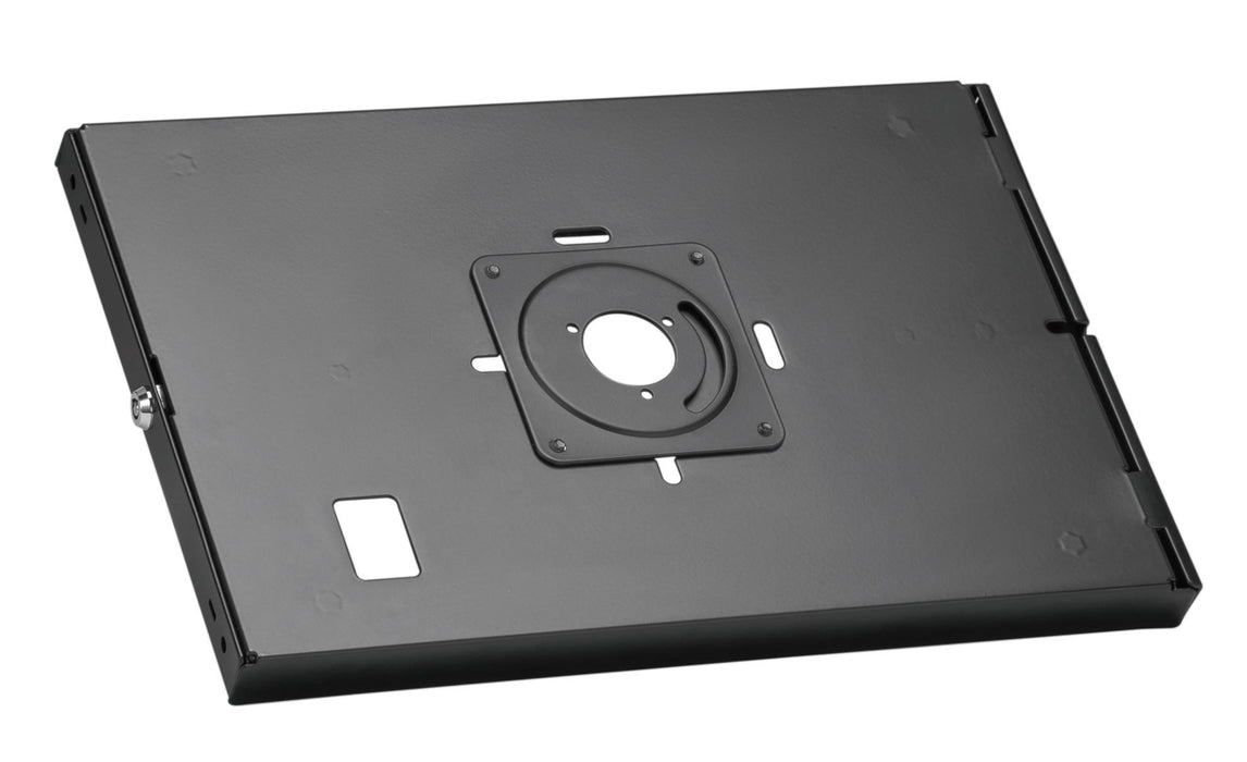 BRATECK Anti-Theft Enclosed Tablet Wall Mount Bracket with Key - Black Anti-skid